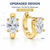 Environmentally Friendly Brass Marquise Zirconia Hoop Earring For Women Minimalist Gold Plated Pear Earring - Image 21
