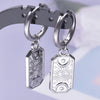 Vintage Sun Evil Eye Moon Star Rectangle Dangle Earring Metal Hoops Stainless Steel Earrings For Women Men Jewelry Gifts - Image 13