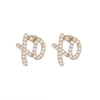 Hip Hop Ice Out Xo Square Huggie Earrings Cubic Zirconia Earrings Jewelry Gifts for Men and Women - Image 5