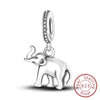 Charms Beads Pendant Silver Vintage Pattern Elephant Charms Fit Bracelet Pendant Women Jewelry Gifts - Image 14
