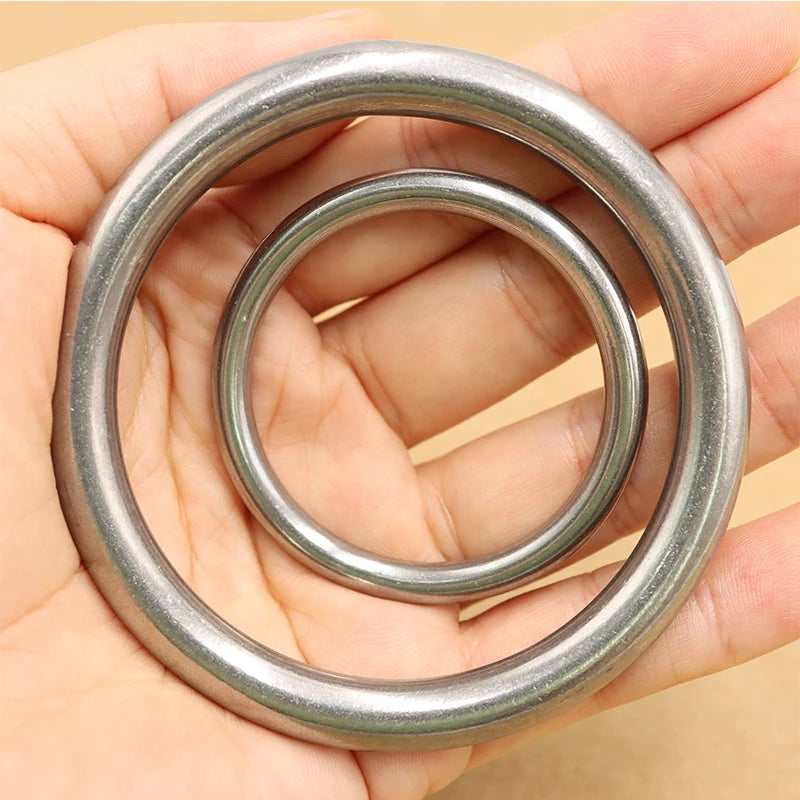 304 Stainless Steel Round O Ring M3 M4 M5 M6 M8 Anti Corrosion Rust Smooth Strong O Ring Fishing Yoga Hanging Welded Rings - Image 1