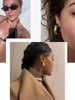 18 Pcs/Set Large C-Shape Teardrop Hoop Earrings for Women Gold Color Exaggerated Twist Earring Daily Wear Jewelry Gifts - Image 2
