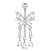 1pc Belly Button Piercing for Women Zircon Moon Butterfly Belly Button Ring Cartilage Navel Earring Jewelry Piercing ombligo - Image 7