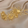 316L Stainless Steel Sunflower Open Cuff Bangles Bracelet Punk Y2K Gold Plated Charms Jewelry Women's Men Gifts - Image 3