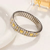 Loe Titanium Steel Elastic Bracelet for Women.Heart Shape.1Pcs.Gold Plated Punk Jewelry.Hip Hop - Image 5
