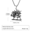 Men's Geometric Pendant Necklace with Stainless Steel Chain - Image 25