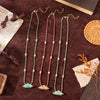 Double-Sided Eye Pendant Necklace with Woven Cord in Three Colors - Image 3