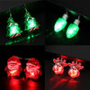 LED Earrings Glowing Light Up Earrings Santa Claus Reindeer Snowman Christmas Tree Dangle with Lights For Party Women - Image 1