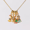 Stainless Steel Colorful Zircon Fairy Tale Little Princess Necklace Gold-plated Universal Chain Clavicle Chain Sweet Temperament - Image 3