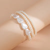 Wide Imitation Pearl Beaded Cuff Bracelet in Multiple Styles - Image 15