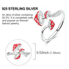 Silver Ring Sparking Rose Fire Dragon Firefly Open Rings For Women Girls Birthday Anniversary Party Gifts - Image 21