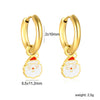 1 Pairs Butterfly Heart Rainbow Earring for Women Stainless Steel Dripping Oil Female Hoop Earrings Jewelry Party Gift - Image 14