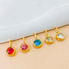 Colorful Birthstone Pendant Necklace in Gold-Tone or Silver-Tone - Image 37