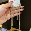 Light Long Tassel Hoop Earrings Korean Style Temperament Love Heart Dangle Earrings Handmade Female Jewelry Wedding Gift - Image 8