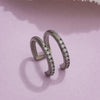 Silver Color Zircon Ear Cuff Ear Clip for Women No Pierced Cross Geometric Earcuff Wrap Rhinestone Earcuff Clips Jewelry - Image 4