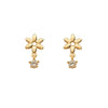 Silver Flower Tassel Zircon Stud Earrings Women Creative Versatile Banquet Jewelry - Image 5