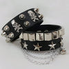 Vintage Leather Bracelets Punk Row Cuspidal Spikes Rivet Stud Wide Cuff PU Leather Punk Gothic Rock Unisex goth accessories - Image 6