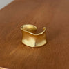 Silver Rings For Women Simple Elegant Open Vintage Gold Wide Flat Ring Jewelry Gift - Image 12
