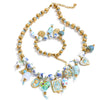 Europe Handmade Jewelry Summer Style Beads Chain Ceramic Heart Eye Drop Charm Necklace Bracelet Vintage Set Jewelry - Image 8