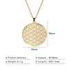 Flower of Life Sacred Geometry Necklace Stainless Steel Mandala Neck Chain Women Men Vintage Universal Spiritual Jewelry - Image 12
