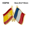 10pcs a lot Spain Flag Laple Pin Badge Brooch - Image 6