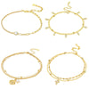 Miseff Silver Anklet Sea Shell Star Tassel Chain Anklet Leg Bracelets Bodychain Summer Beach Jewelry Gift - Image 1
