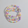 5pcs Noctilucent Colorful Acrylic Anklet Sets For Women Rice Beads Chain Ankle Bracelet Elastic Rope Beach Foot Accessories - Image 3