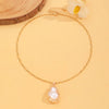 Baroque Imitation Pearl Torque Necklace Bangle Ring Set For Women Wedding Clavicle Jewelry Set - Image 7