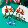 Acrylic Snowflake Star Christmas Tree Earrings Hook Drop Dangle For Women Xmas Party Jewelry Gift - Image 4