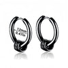Rock Punk Stainless Steel Black Dangle Pendant Punk Minimalist Hanging Woman's Drop Earring for Man Piercing Ear Jewelry - Image 32