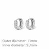 Triple Pave Hoop Earrings in One Pair or Three Pair Sets - Image 9