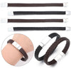 Braided Leather Alloy Magnetic Buckle Bracelet Men Jewelry Charms Design Simple Leather Bracelet For Women Men Jewelry Gift - Image 1
