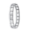 Women's Jewelry 9mm Width Itanlian Elastic Charm Bracelet Stainless Steel Bangle ST - Image 9