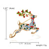 Rinhoo Cute Full Rhinestone Deer Brooches For Women Year Decorative Imitation Pearl Animal Elk Lapel Pins Christmas Jewelry - Image 12
