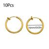 10Pcs Stainless Steel Without Ear Holes Clip Hoops Without Drilling Earring For Earring Lip Ring Fake Cartilage Earrings Jewelry - Image 8