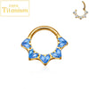 Titanium CZ Heart Daith Helix Tragus Earrings Hoop 16G Hinged Septum Clicker Nose Ring Piercing Jewelry - Image 9