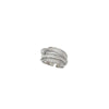 Korea Gold Color Multilayer Wide Open Rings For Women Shiny Zircon Cross Adjustable Finger Ring Wedding Jewelry Gift - Image 6