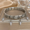 Inlaid Zircon Starfish Turtle Pendant Stainless Steel Cuff Bracelet Bangle For Women Elastic Adjustable Jewelry - Image 8