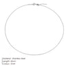 Long Layered Pendant Necklace Stainless Steel Necklace Chocker Necklaces for Women Jewelry - Image 8