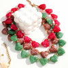 Cute Acrylic Heart Beads Choker Necklace for Women Resin Geometric Heart-shaped Beaded Collar Necklaces Girls Party Jewelry Gift - Image 1