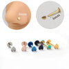 16G Piercing Titanium Steel Internal Thread Labret Flat Star Heart Tragus Helix Cartilage Earring Men Nose Stud body jewelry - Image 4