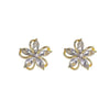 Dainty Flower Stud Earrings for Women Piercing Cartilage Ear Ring Cute Zircon Gold Color Women's Aesthetic Jewelry Gift - Image 6