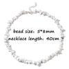 Blue Turquoises Gravel Chain Necklace 5-8MM Irregular Synthetic Turquois Gem Choker Friendship Party Jewelry Gift - Image 3