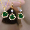 3pcs Shining Zircon Flower Jewelry Sets for Women Light Imitation Pearl Pendant Necklace Earrings Banquet Party Jewelry - Image 4