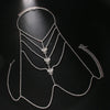 Stonefans Sexy Multi Layer Rhinestone Butterfly Bra Chian for Women Body Chain Bra Necklace Bikini Harness Party Jewelry