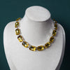 Color Shiny Glass Crystal Inlaid Short Necklace Ladies Party Simple Ball Charms Crystal Lock Bone Chain Jewelry - Image 11