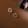 Crystal Stud Earrings in Floral and Butterfly Designs - Image 15