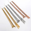 10pcs/lot Square Box Chains 4colors Pvd Plate Necklace 1.5mm Chain Stainless Steel Jewelry Choker For Women and Men - Image 3