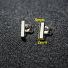 1 Pair Minimalist Brief Square Bar Stud Earrings For Women Rectangle Earrings - Image 2