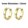 1 Pair Minimalist Punk Black Stainless Steel Male Piercing Hoop Earring for Women Teens Party Accessories for women - Image 17